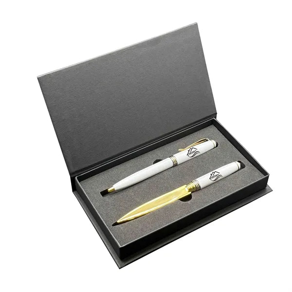 Premade Double Achilles Pen Set with Letter Opener