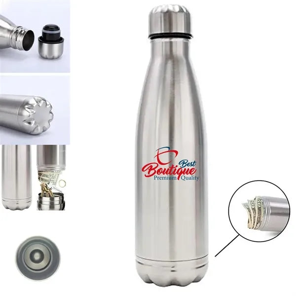 Storage Safe Hidden Bottom Stainless Steel Insulated Bottle