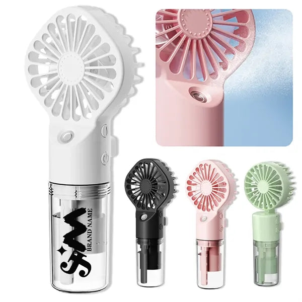 Portable Rechargeable Handheld Misting Mini Travel Fan