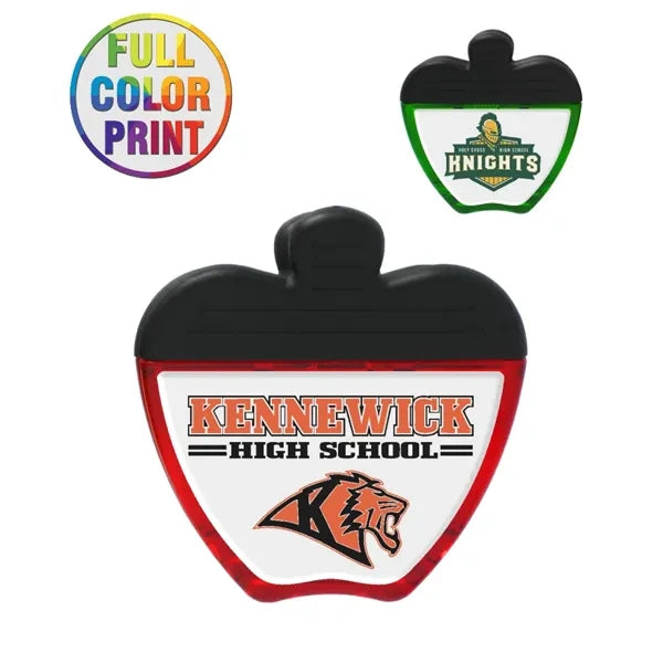 Apple Shaped Magnetic Memo Clip - Full Color
