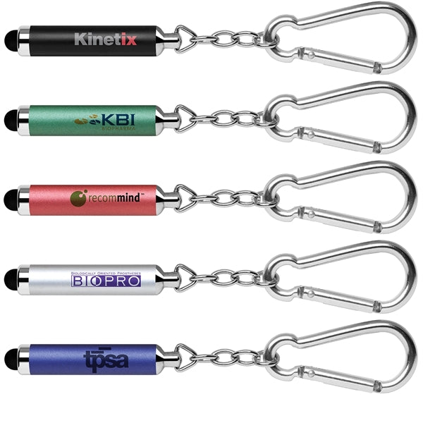 Stylus-340 Custom Stylus Carabiner Keychain