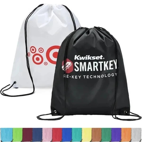 210D Polyester Cinch Backpack Drawstring Bag 15" x 18"