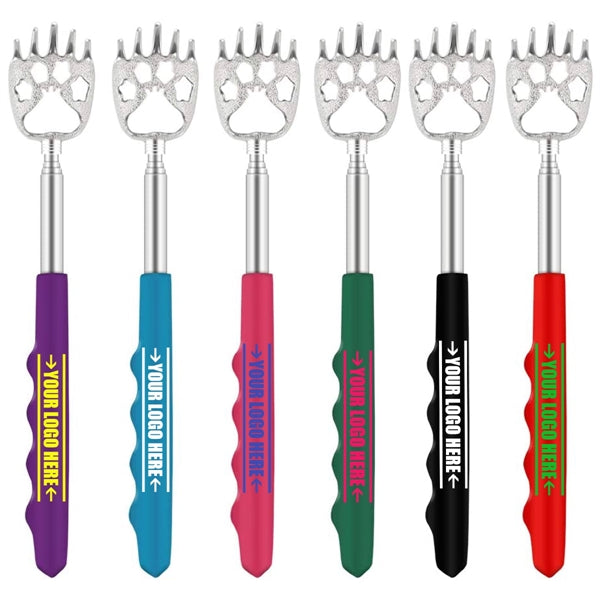 Portable Extendable Back Scratcher With Rubber Handles
