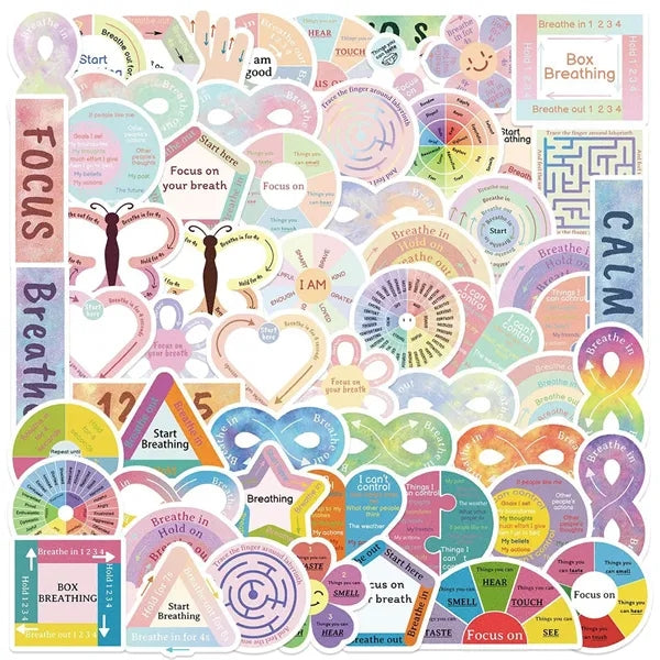 Calm Down Anxiety Sensory Stickers
