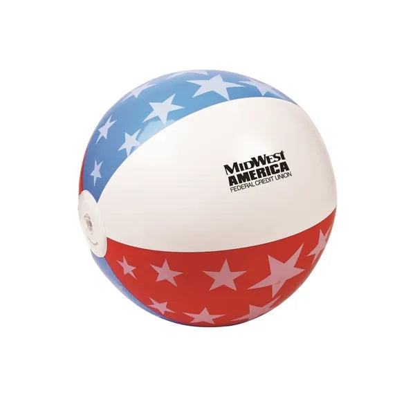 16" Patriotic Inflatable Beach Ball.
