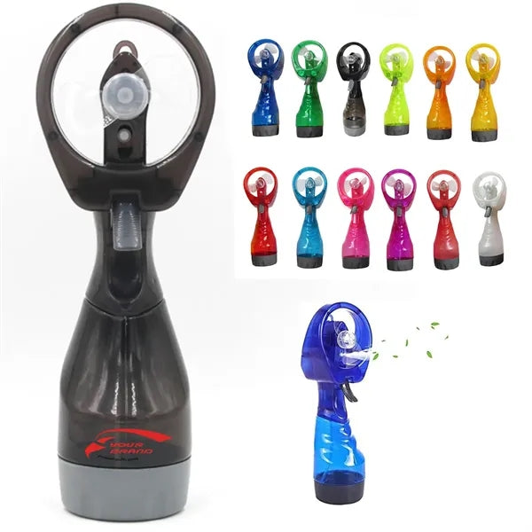 Handheld Misting Fan With Water Spray Cooling