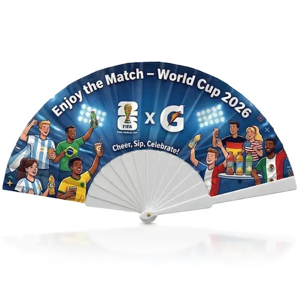 Custom Cloth Hand Fan (Plastic Frame)