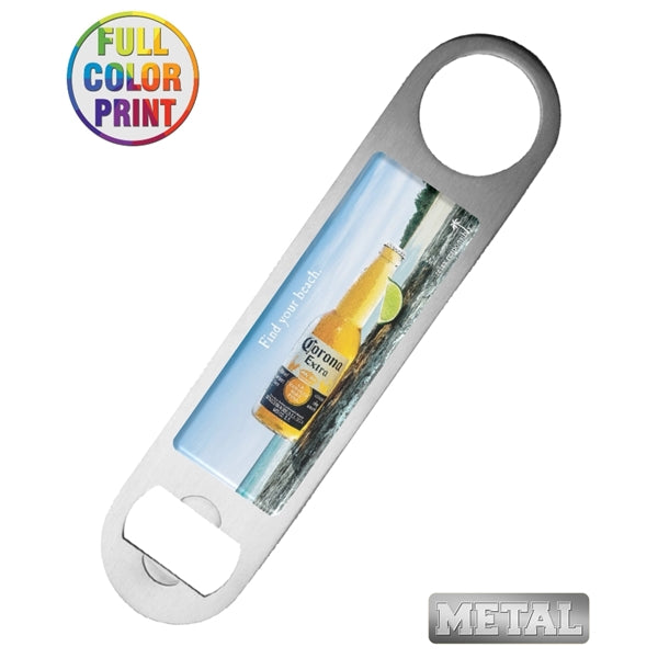 Speed Beer Bottle Opener w/Bar Blade - Full Color