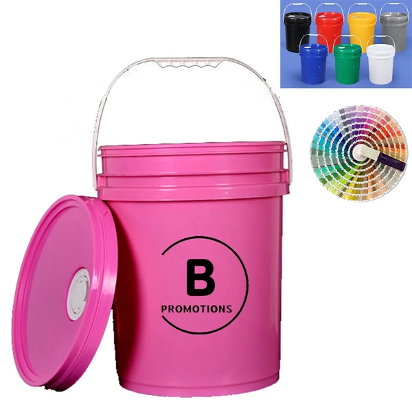 Custom 5 Gallon Plastic Bucket with Lid