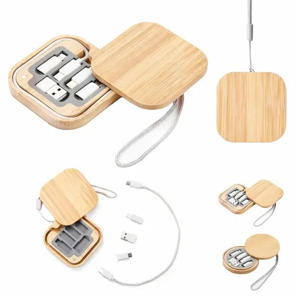 Bamboo Multi USB Charging Adapter Cable Kit