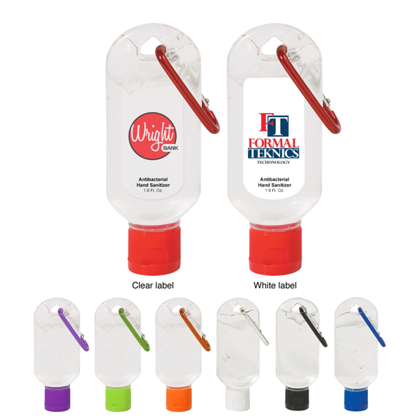 1.8 OZ. HAND SANITIZER WITH CARABINER