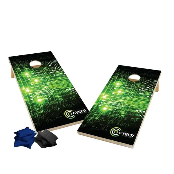 Wood Cornhole with 8 Bean Bags
