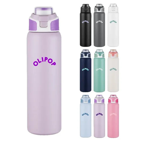 Union Printed - 28 oz. Vacuum Bottle w/ Carry Handle