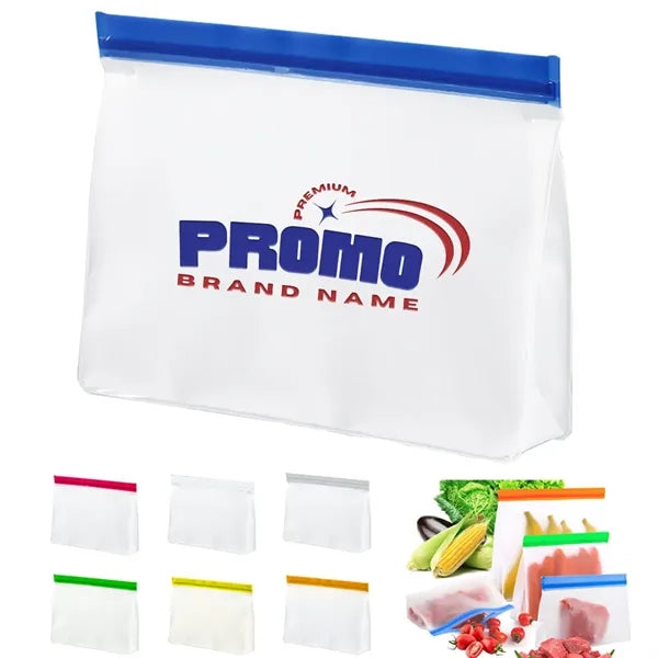 BPA-Free Leakproof Reusable Freezer Bags for Food Storage