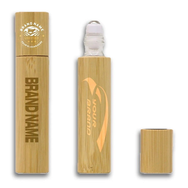 Portable Essential Oils Bamboo Bottle with Roller Ball