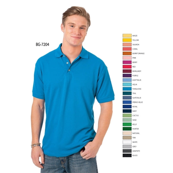 Men's Short Sleeve 60/40 Pique Polo