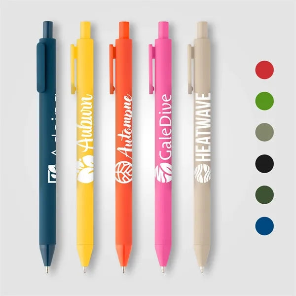 Bloom Recycled Plastic Retractable Soft Touch Pen