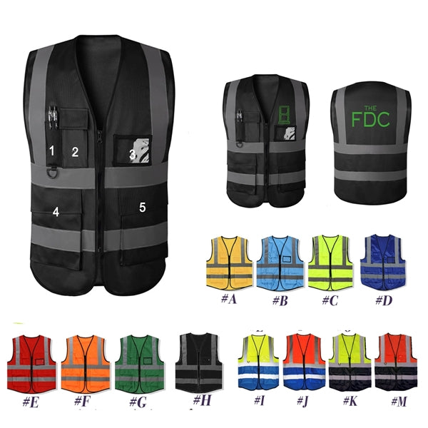Reflective Safety Vest with Pouch