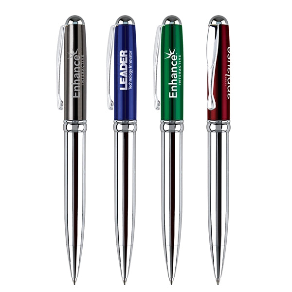 Kaiser-II Twist Action Pens with Metallic Finish