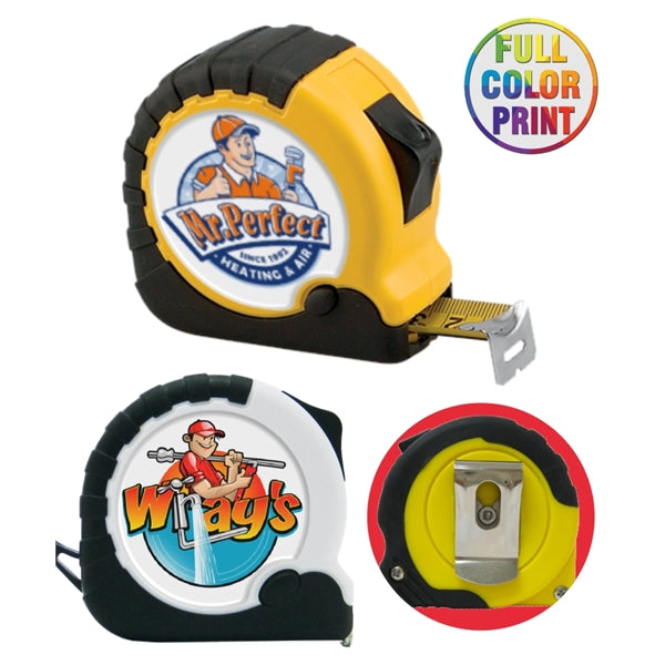 Heavy Duty Tape Measure 10' With Belt Clip And Wrist Strap