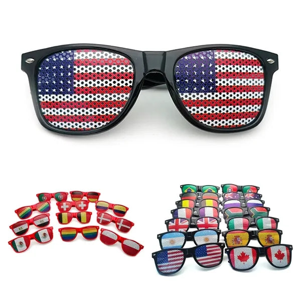 2026 World Cup Nation Flag Frame Sunglasses