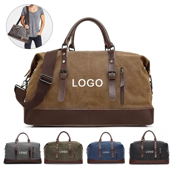 Vintage Canvas Handheld Travel Bag