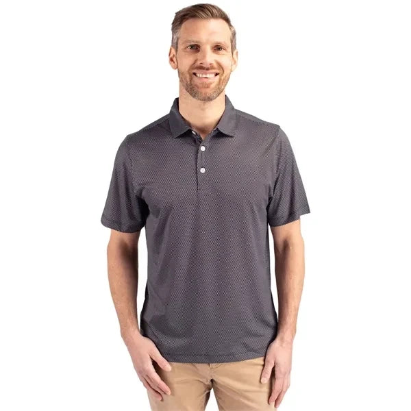 Cutter & Buck Pike Recycled Symmetry Print Mens Polo