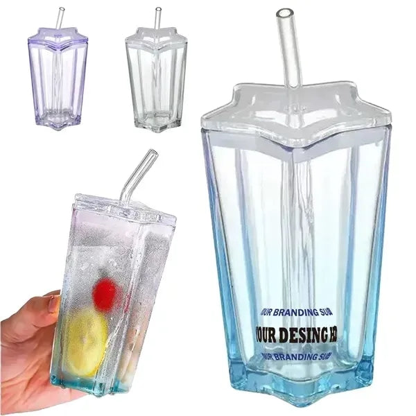 10oz Star Shaped Glass Cup