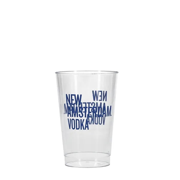 12 oz Hard Plastic Smooth Cup Clear Tradition Print