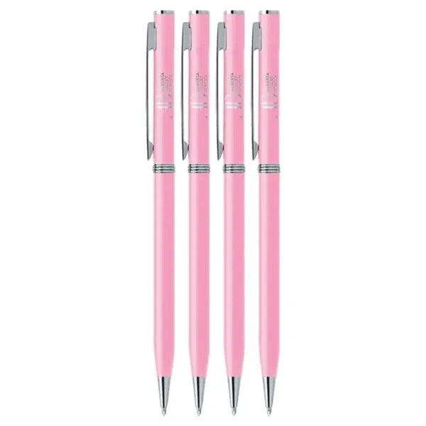 Union Printed - Pink Stick Twist Metal Pen