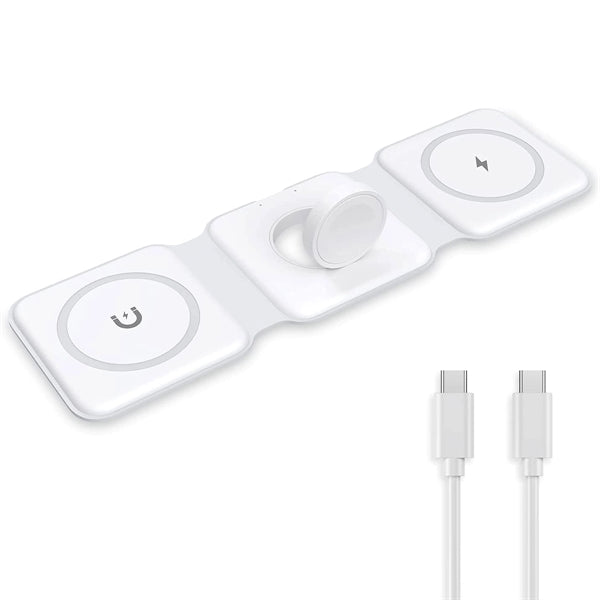 15W Fast 3 In 1Foldable Magnetic Charger Station