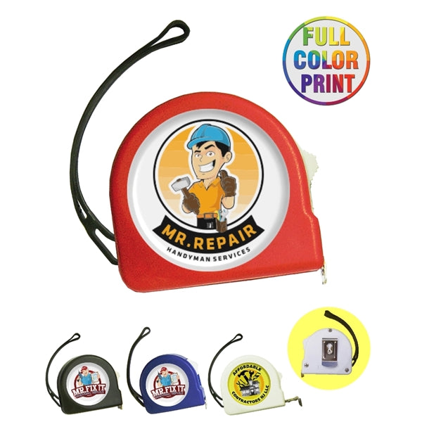 Tape Measure With Belt Clip And Wrist Strap