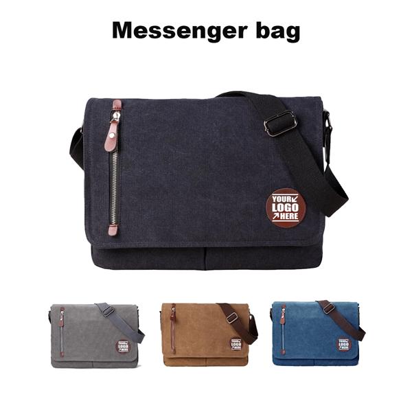 Vintage Canvas Satchel Messenger Bag For Men Women