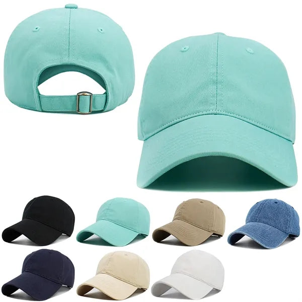 True Unstructured Low Profile Strapback Cotton Cap