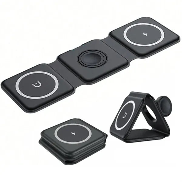 3 in 1 Magnetic 15 W Collapsible Wireless Charger