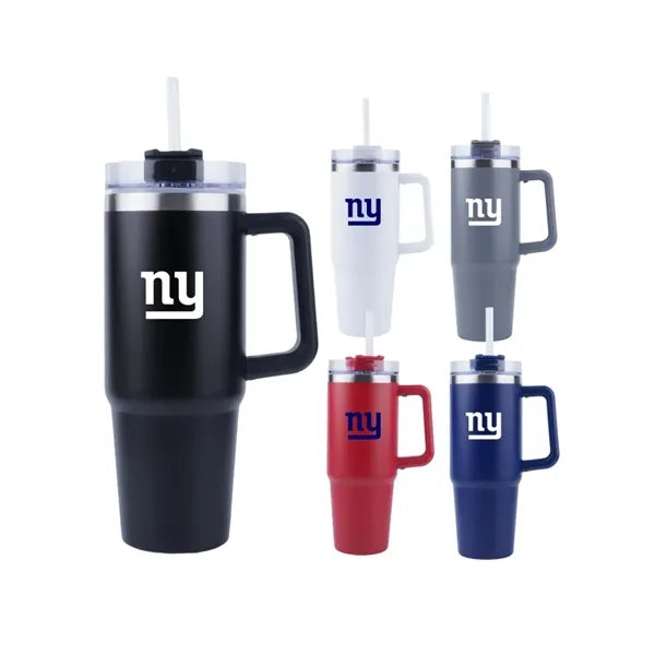 30oz SS Double Wall Vacuum Mug & Straw Lid w/ Twist Closure
