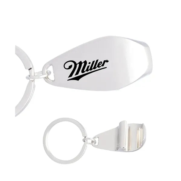 Surf Metal Keychains with Bottle Opener with 1-Color