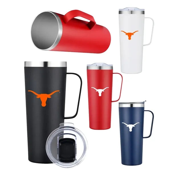 28oz Vacuum Camp Mug Powder Coat Double Wall Stainless Steel