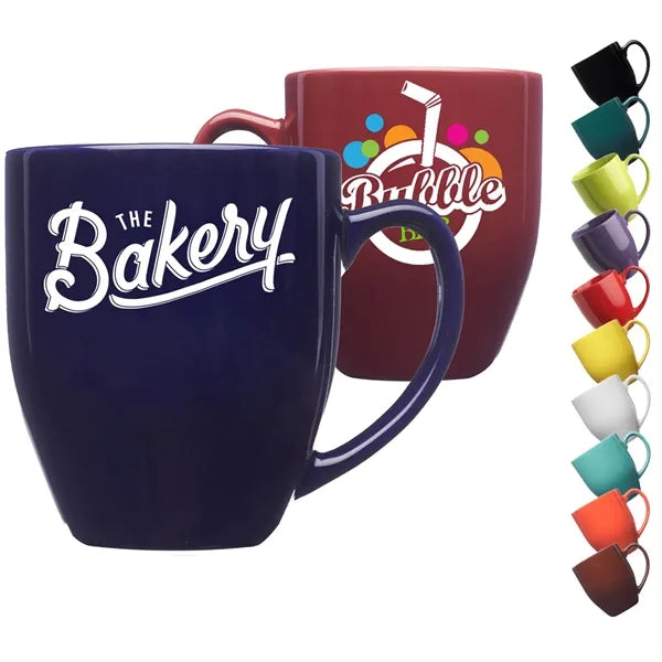 16 oz. Bistro Glossy Coffee Ceramic Mug