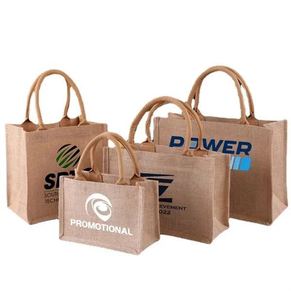Customizable Size Travel Jute Tote Bags