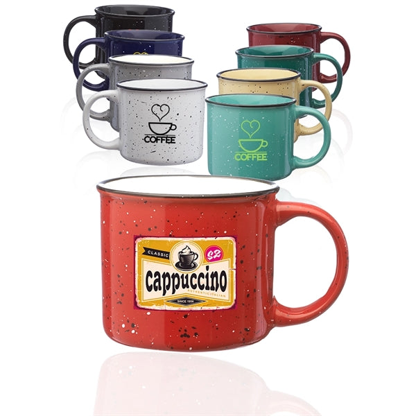 13 oz. Ceramic Campfire Coffee Mugs
