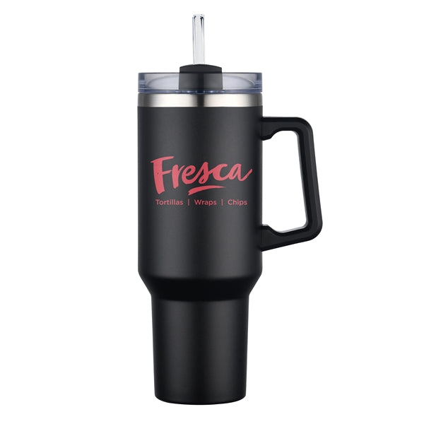 Aqueduct-III 40 Oz Tumbler Mugs with Straw (Double Walled)
