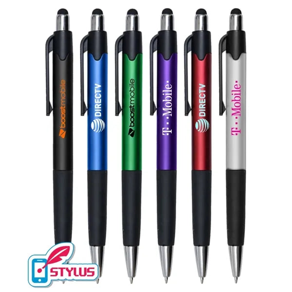 Union Printed, "Plushy" Stylus Click Grip Pen