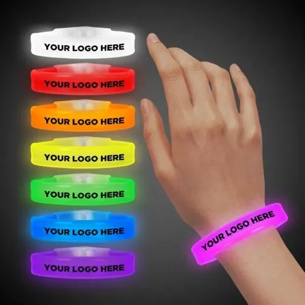 9" Deluxe Triple Wide Light Up Glow Bracelet