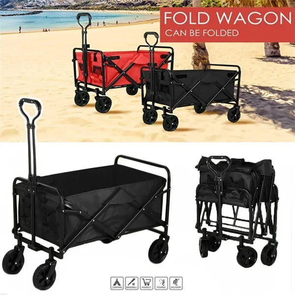Compact Outdoor Folding Utility Wagon