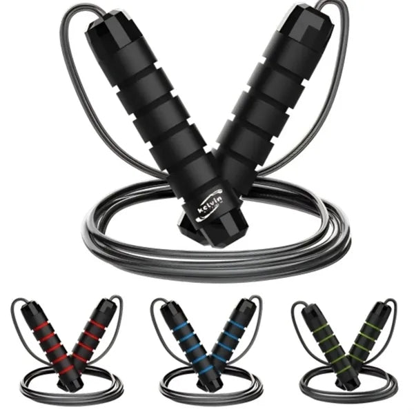Tangle-Free Rapid Speed Jumping Rope Cable with Bearings
