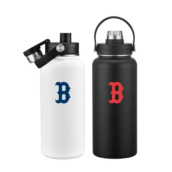 Union Printed - 34 oz Vacuum Water Bottle w/ Screw-on lid