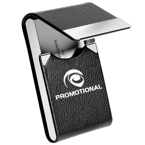 Custom Logo Pocket Slim PU Leather Business Card Holders
