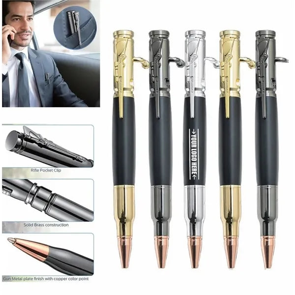Gun Pen Brass Bullet Pen