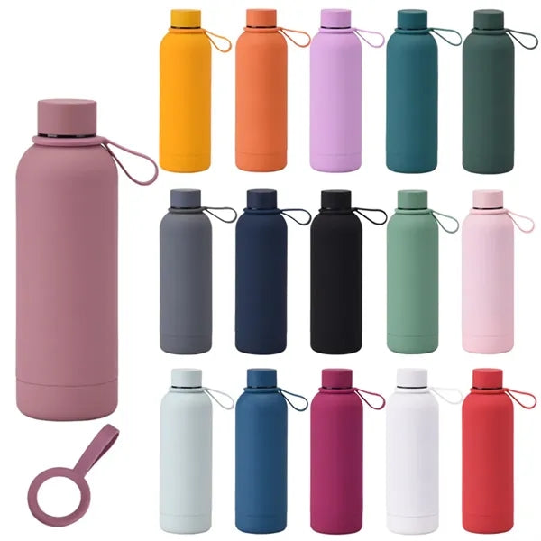 17oz Portable Frosted Insulated Stainless Steel Water Bottle